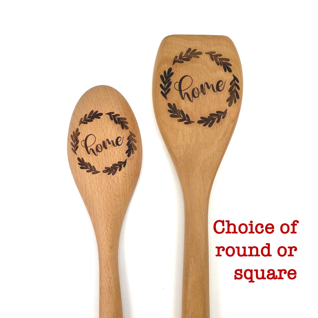 Home Wreath Wooden Spoon, Housewarming Gift, Kitchen Utensil image 3