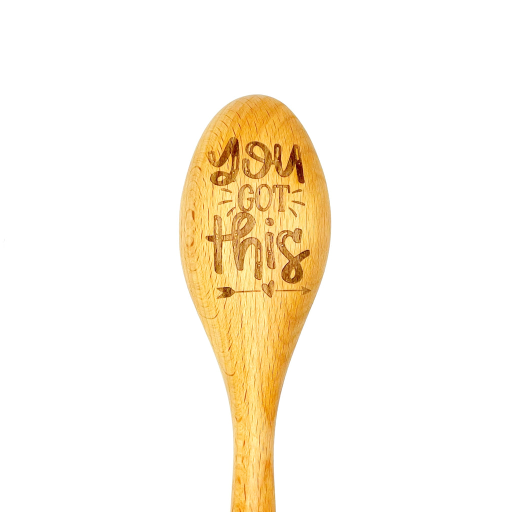 You Got This Wooden Cooking Spoon, Encouraging Gift for Fresh Start image 1