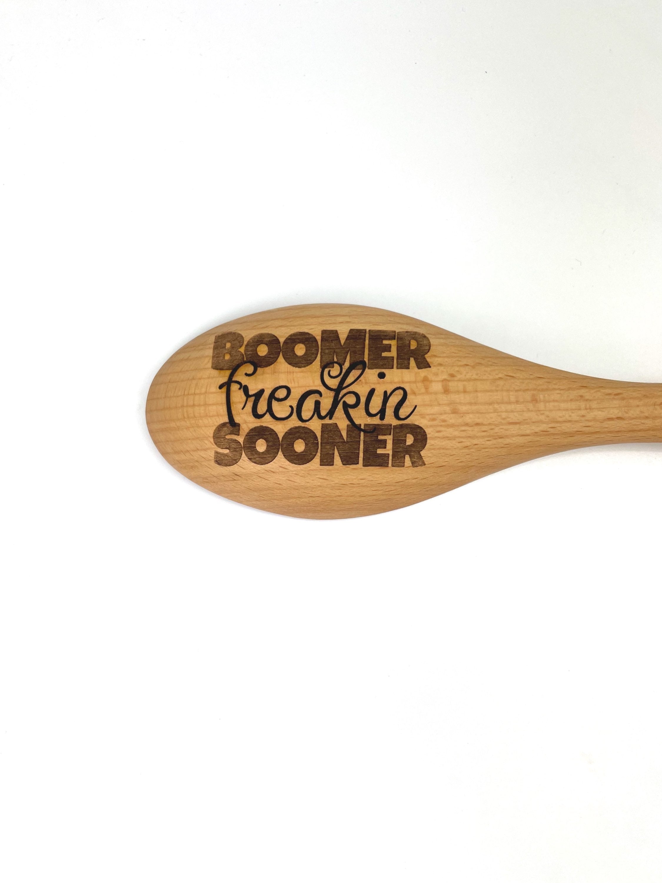 College Cheer Tailgating Spoon, College Football Wooden Spoon, Geaux, Roll, Woo image 4