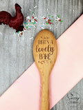 That's a Lovely Bake Wooden spoon for Great bakeoff baking show fans and bakers image 0