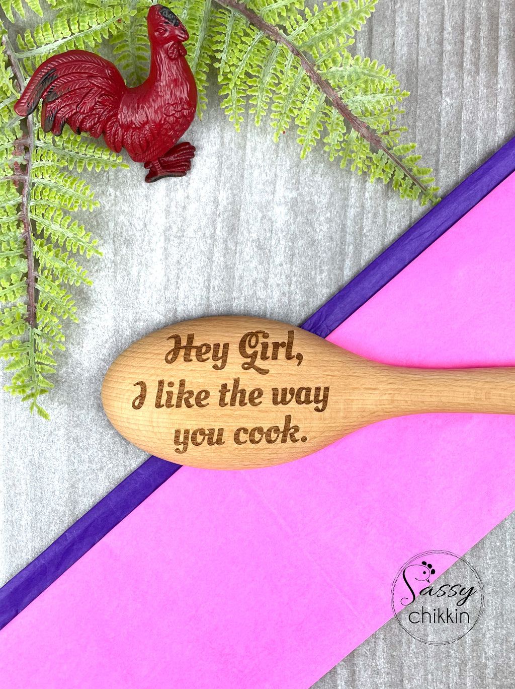 Hey Girl I Like the Way You Cook Ryan Gosling meme inspired funny spoon image 0