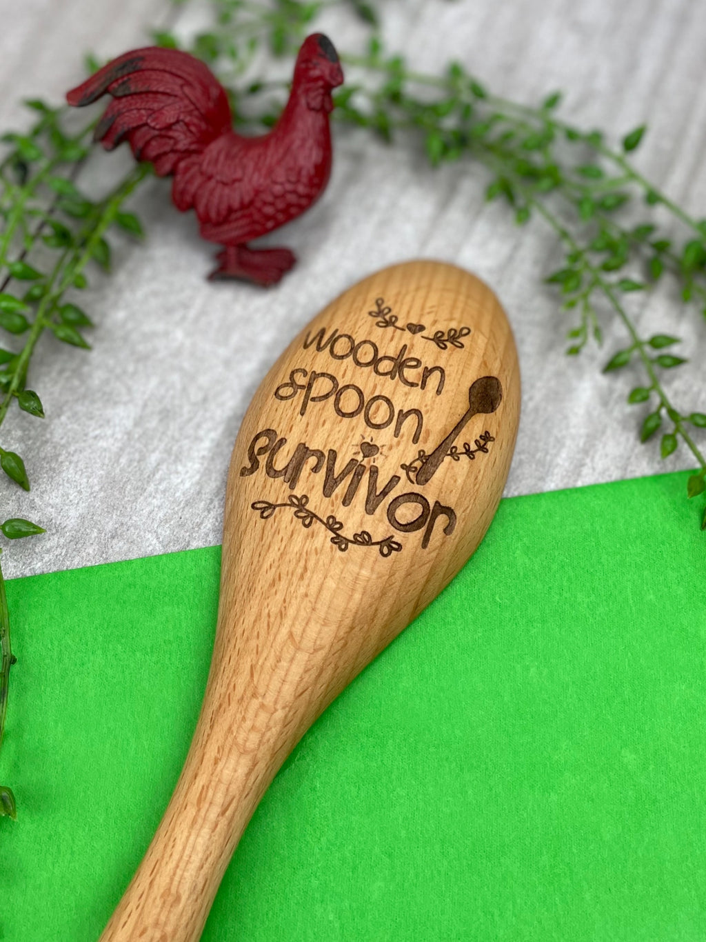 Wooden Spoon Survivor, Funny Wooden Spoon, Gag Gift for Mom, Prank Wooden Spoon image 2