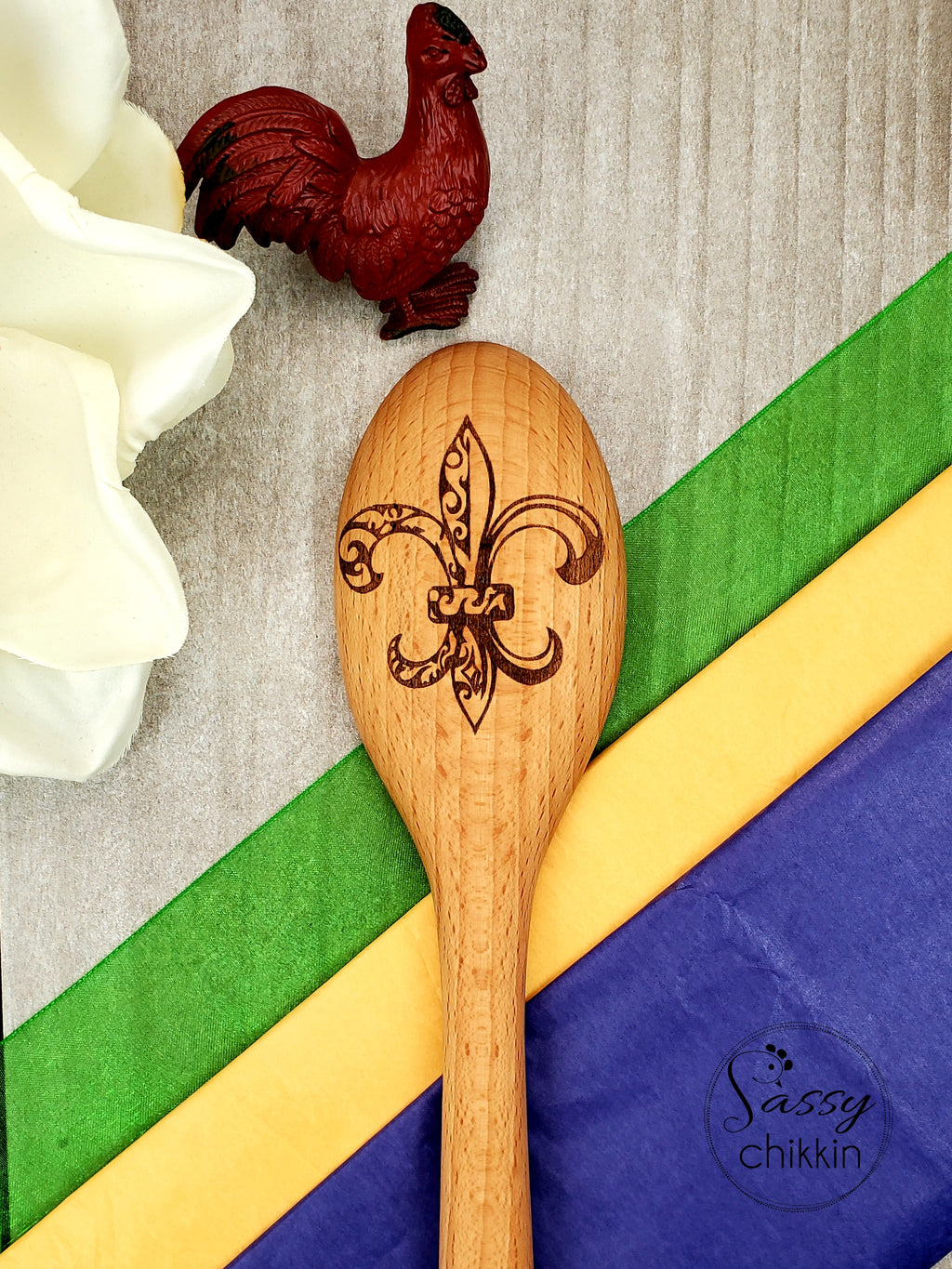 Choice of French Country kitchen wooden spoon set New Orleans Louisiana gift set image 5