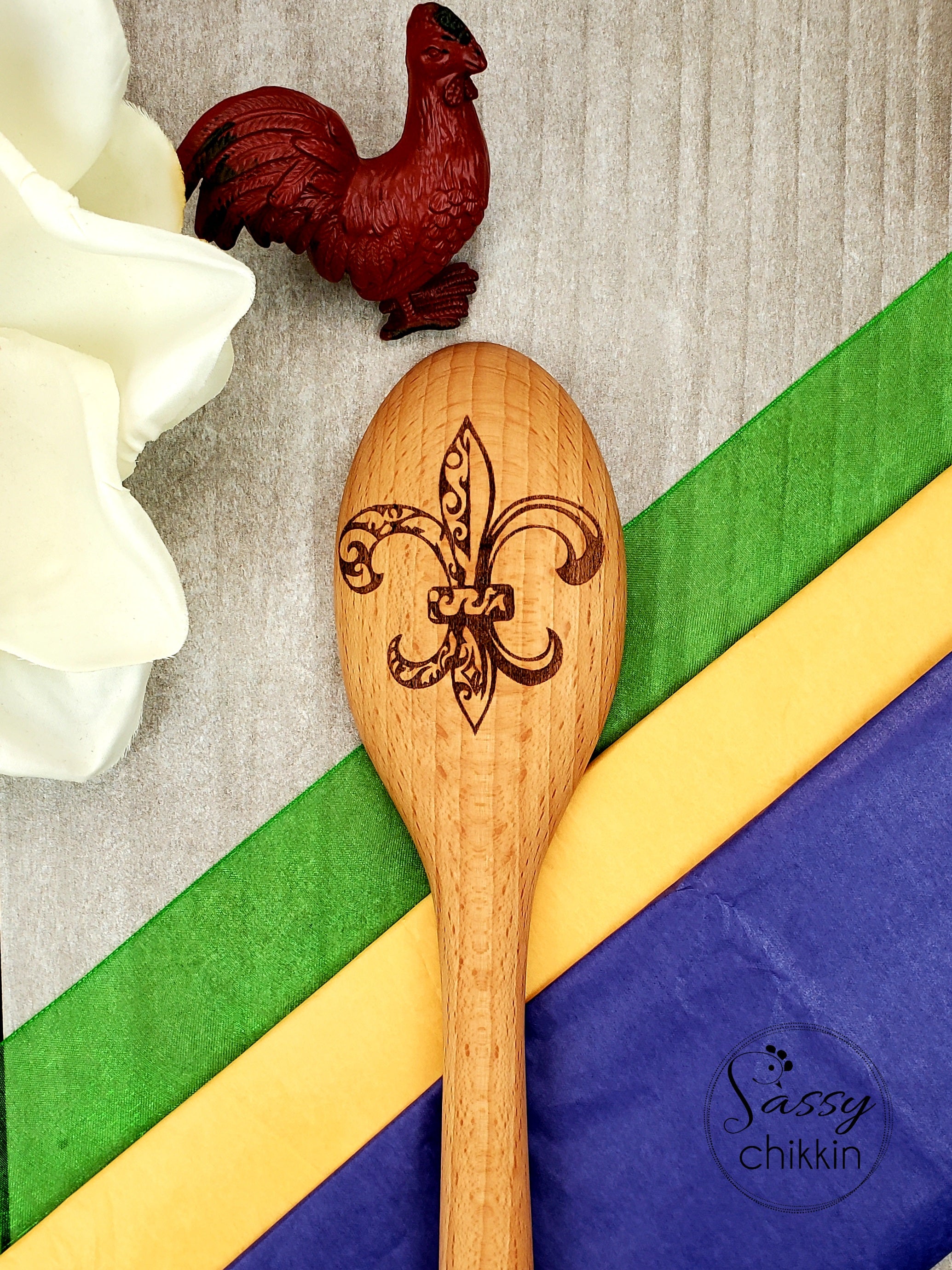 Choice of French Country kitchen wooden spoon set New Orleans Louisiana gift set image 5