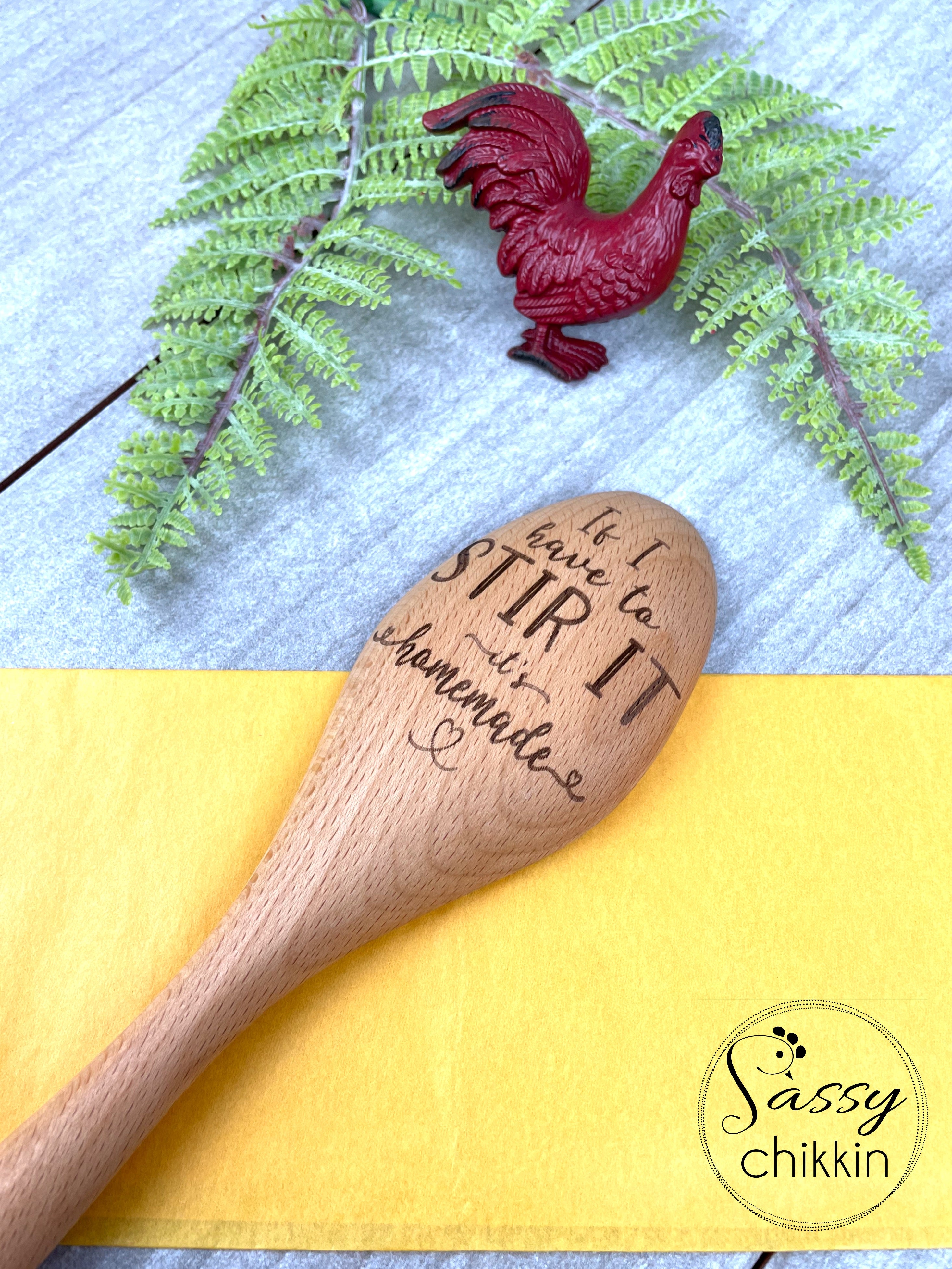 If I Have to Stir It, It's Homemade Cooking Spoon, Funny Wooden Spoon For Mom image 1