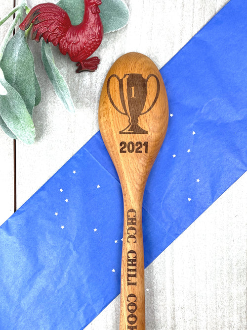 Cook Off Bake Off Trophy Award First Place spoon for Chili or baking competition image 1
