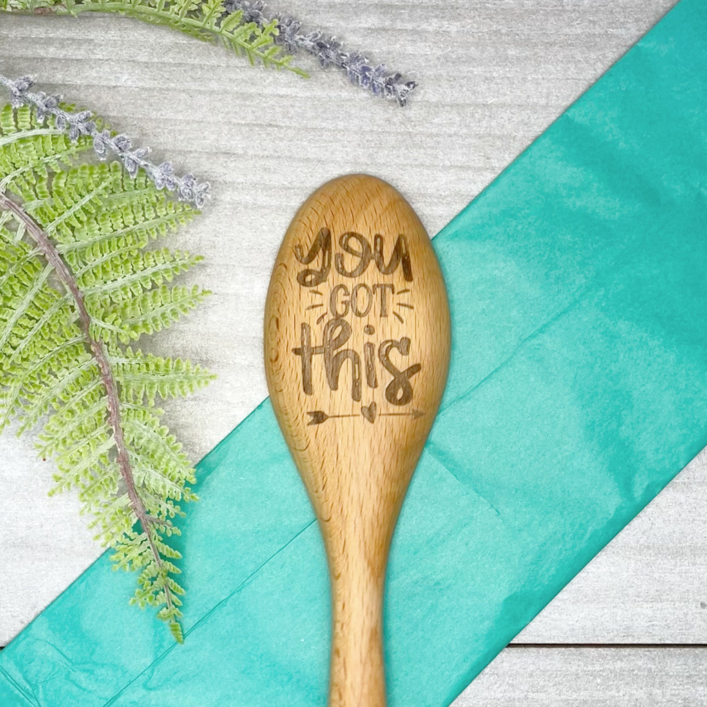 You Got This Wooden Cooking Spoon, Encouraging Gift for Fresh Start image 0