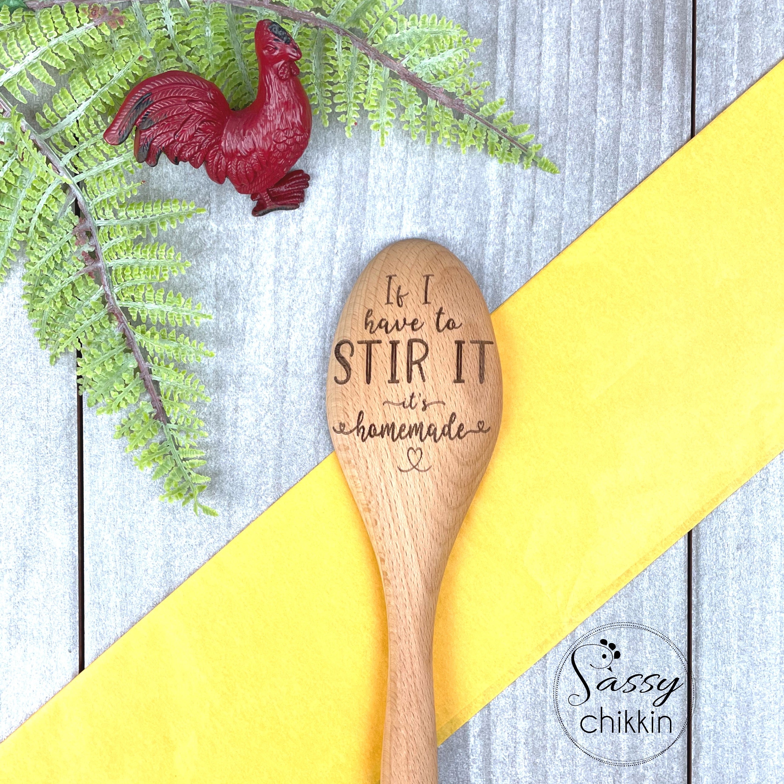 If I Have to Stir It, It's Homemade Cooking Spoon, Funny Wooden Spoon For Mom image 0