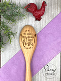 Secret Ingredient is Always Love wooden cooking baking spoon for mom grandma image 0