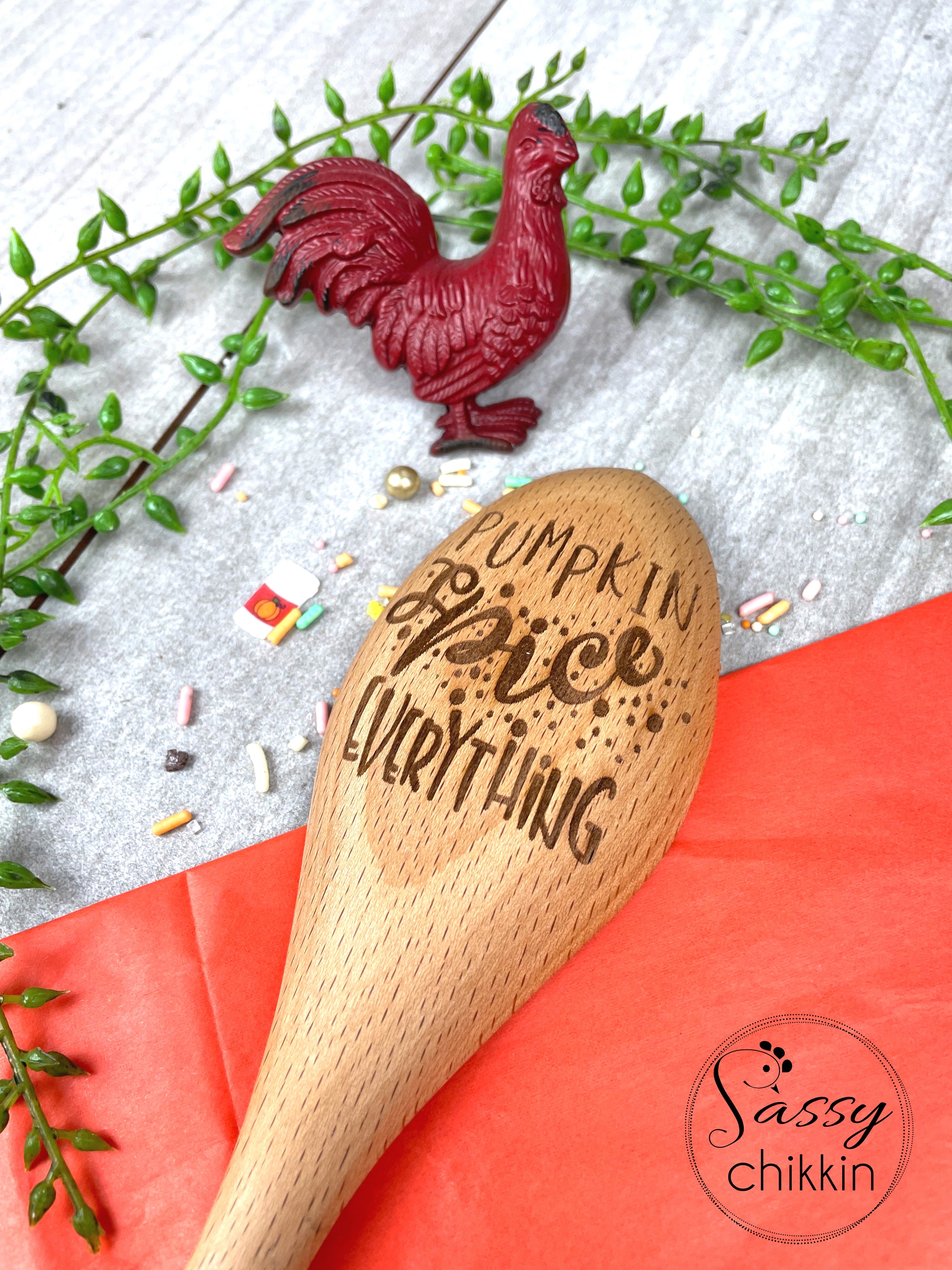 Pumpkin Spice everything cute wooden spoon for fall pumpkin lovers image 1