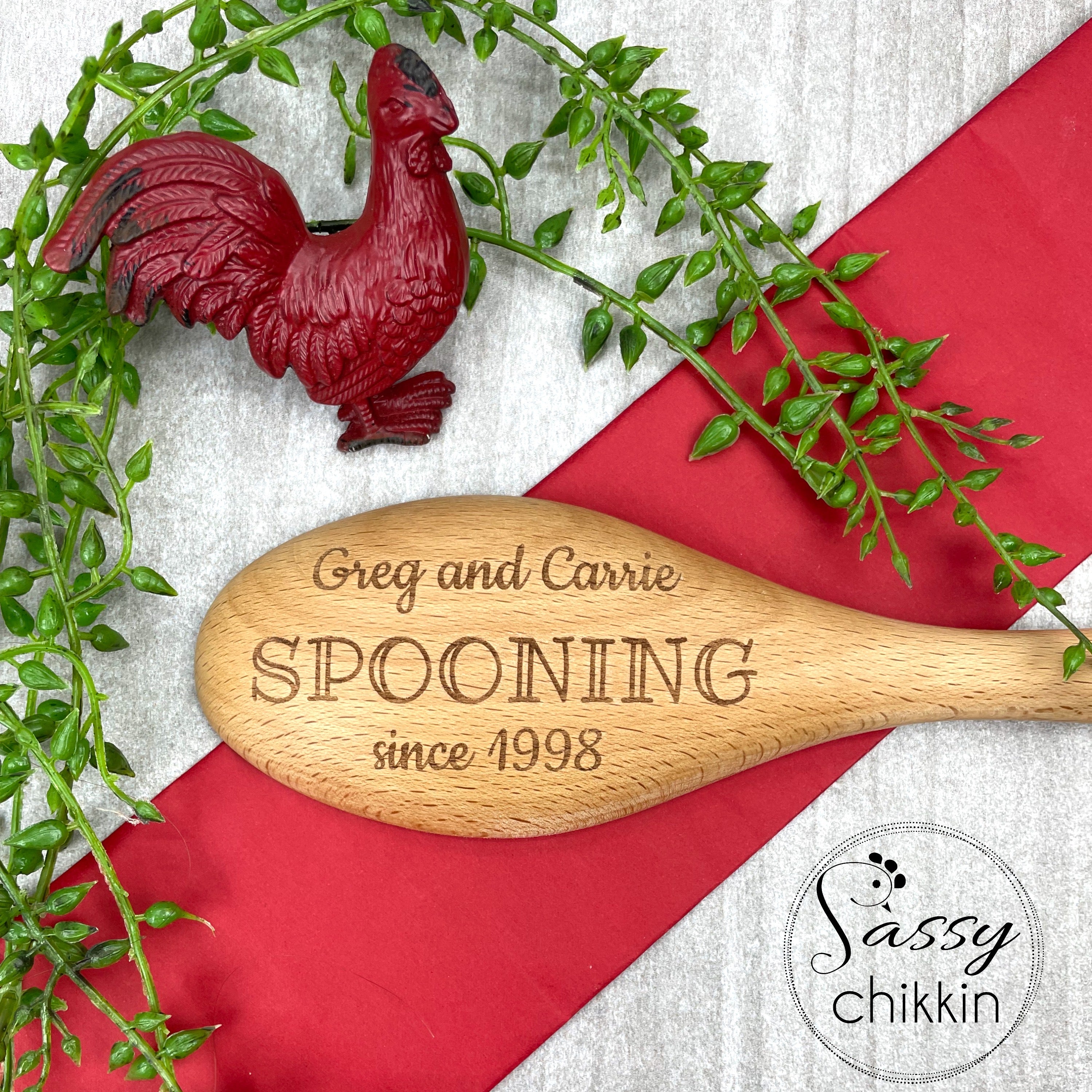 Spooning Since Personalized Anniversary Gift For Couples, Funny Anniversary Gift image 0