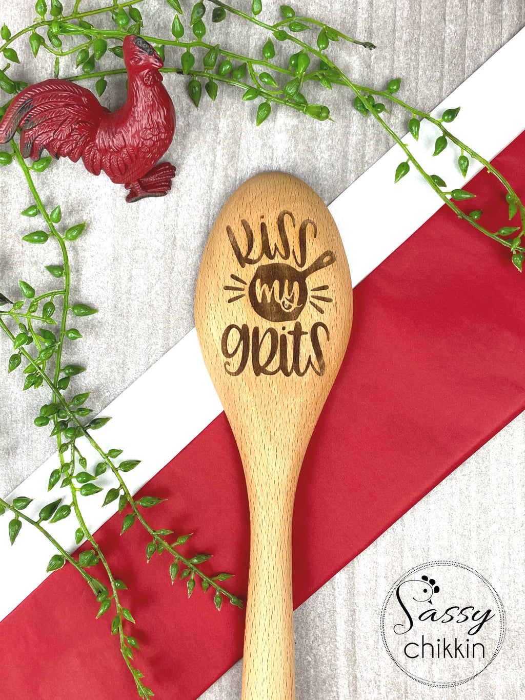 Kiss My Grits Funny Southern Sass, Sassy Sayings, Funny Gift for Grandma or Mom image 0