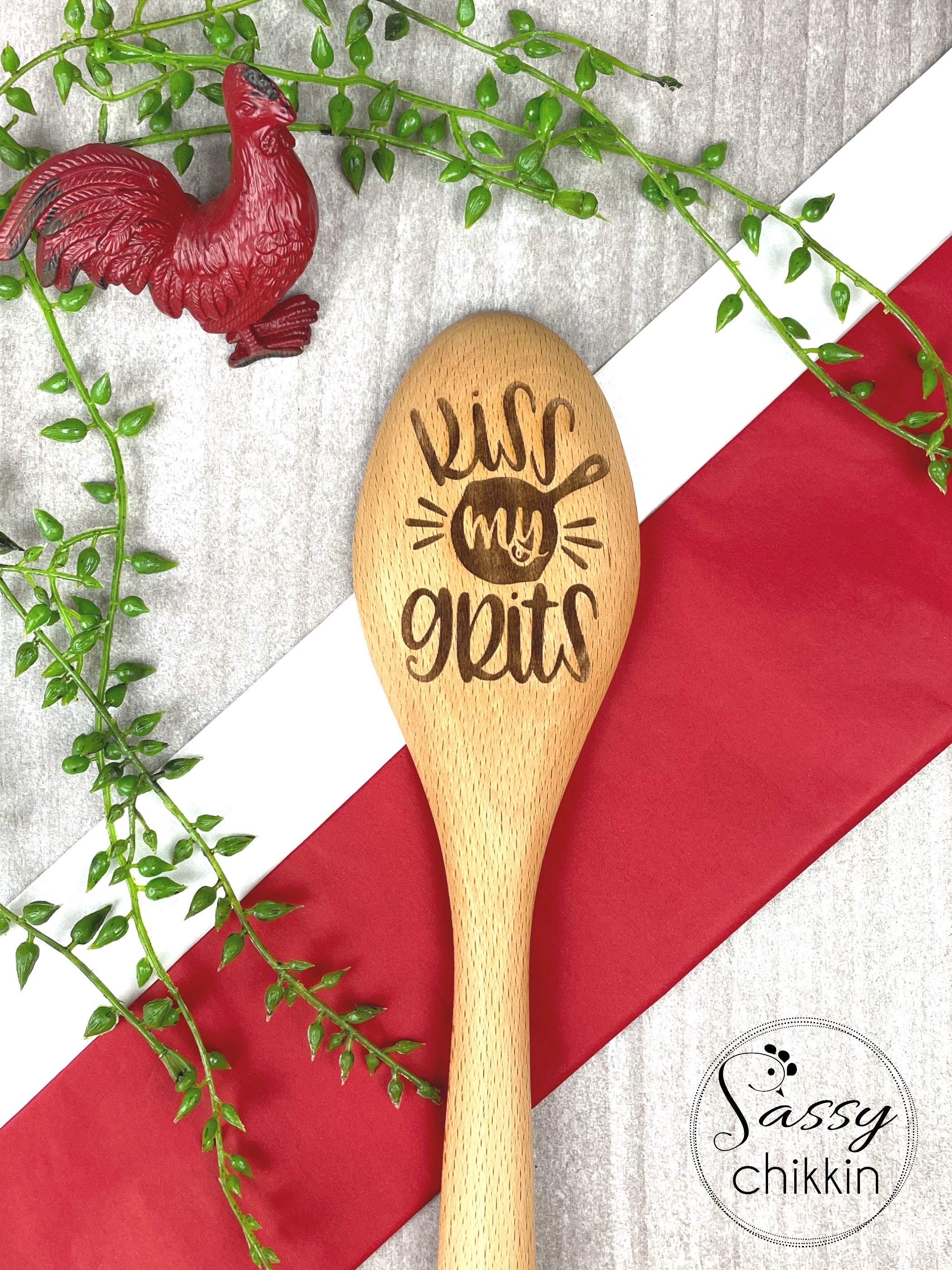 Kiss My Grits Funny Southern Sass, Sassy Sayings, Funny Gift for Grandma or Mom image 0