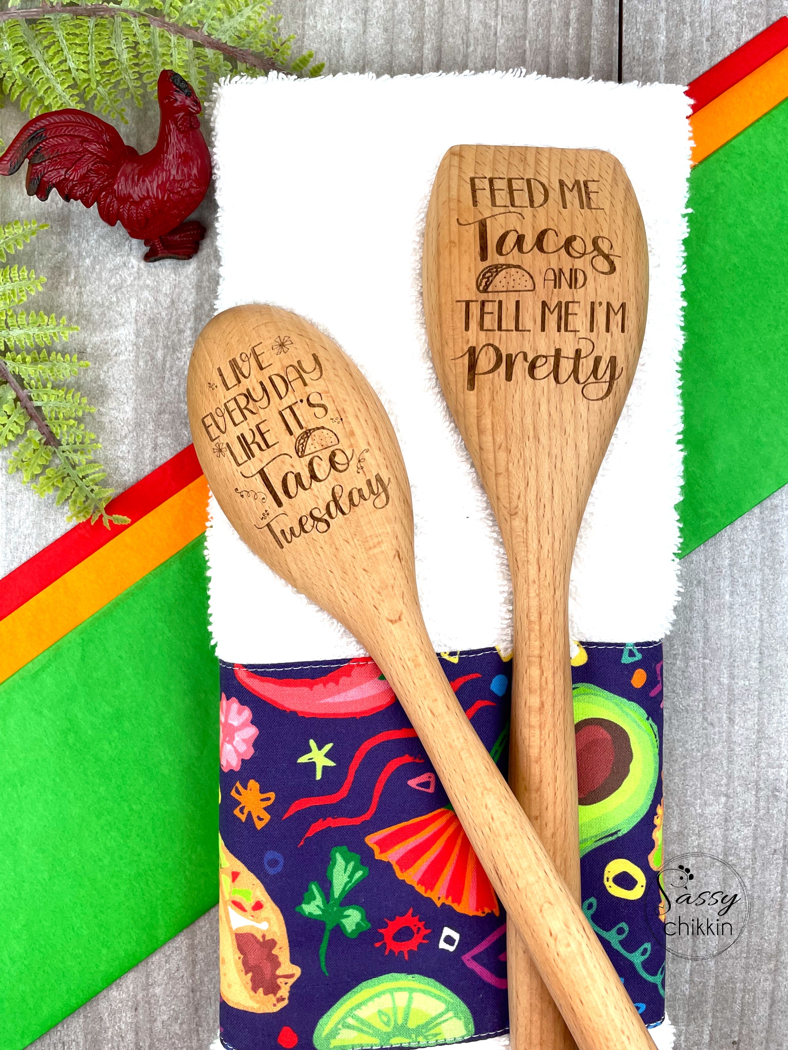 Feed Me Tacos & Tell Me I'm Pretty, Live Every Day Like It's Taco Tuesday set image 2