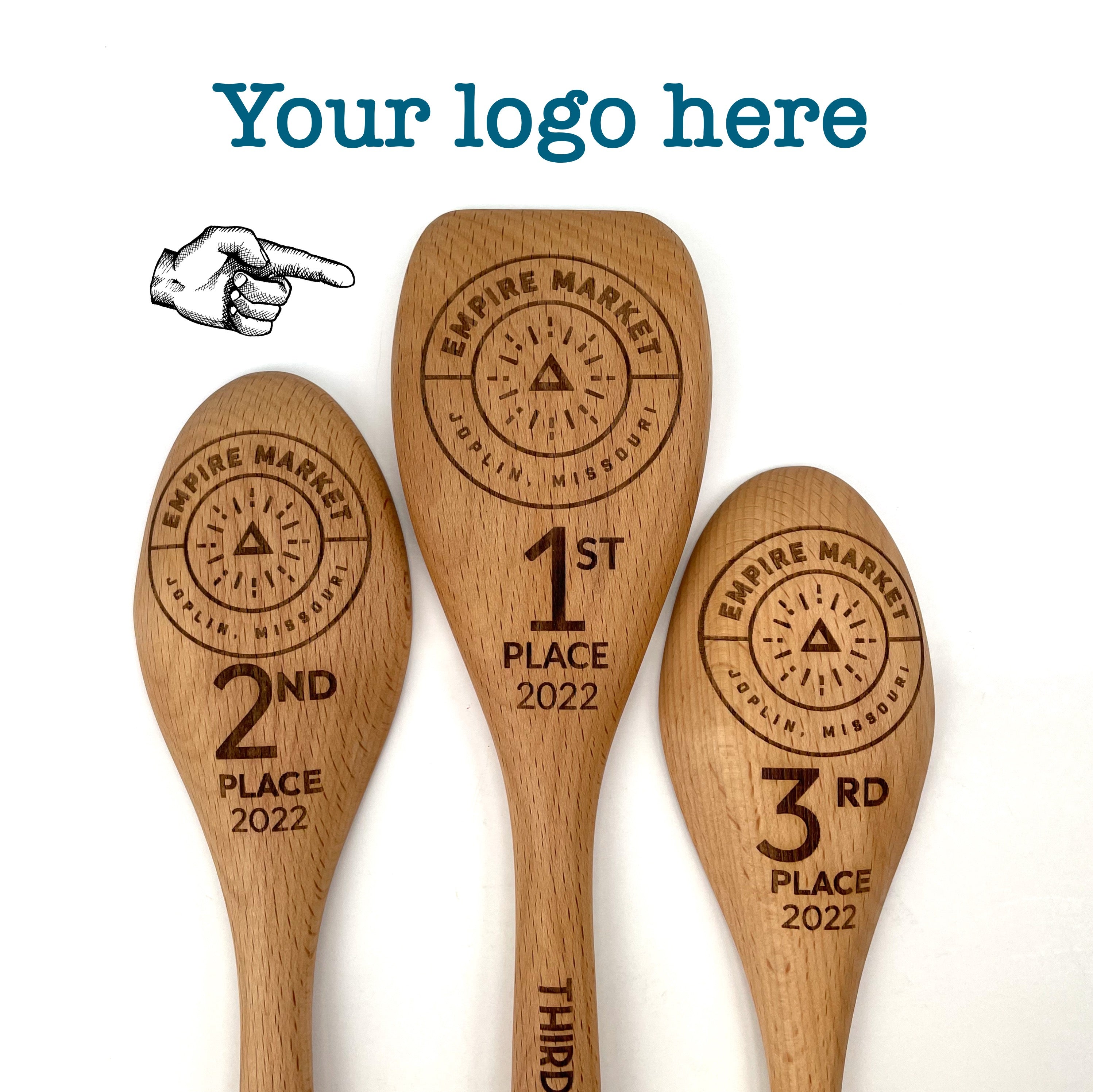 Personalized Custom Design on a Spoon, Your Artwork Custom Made image 2