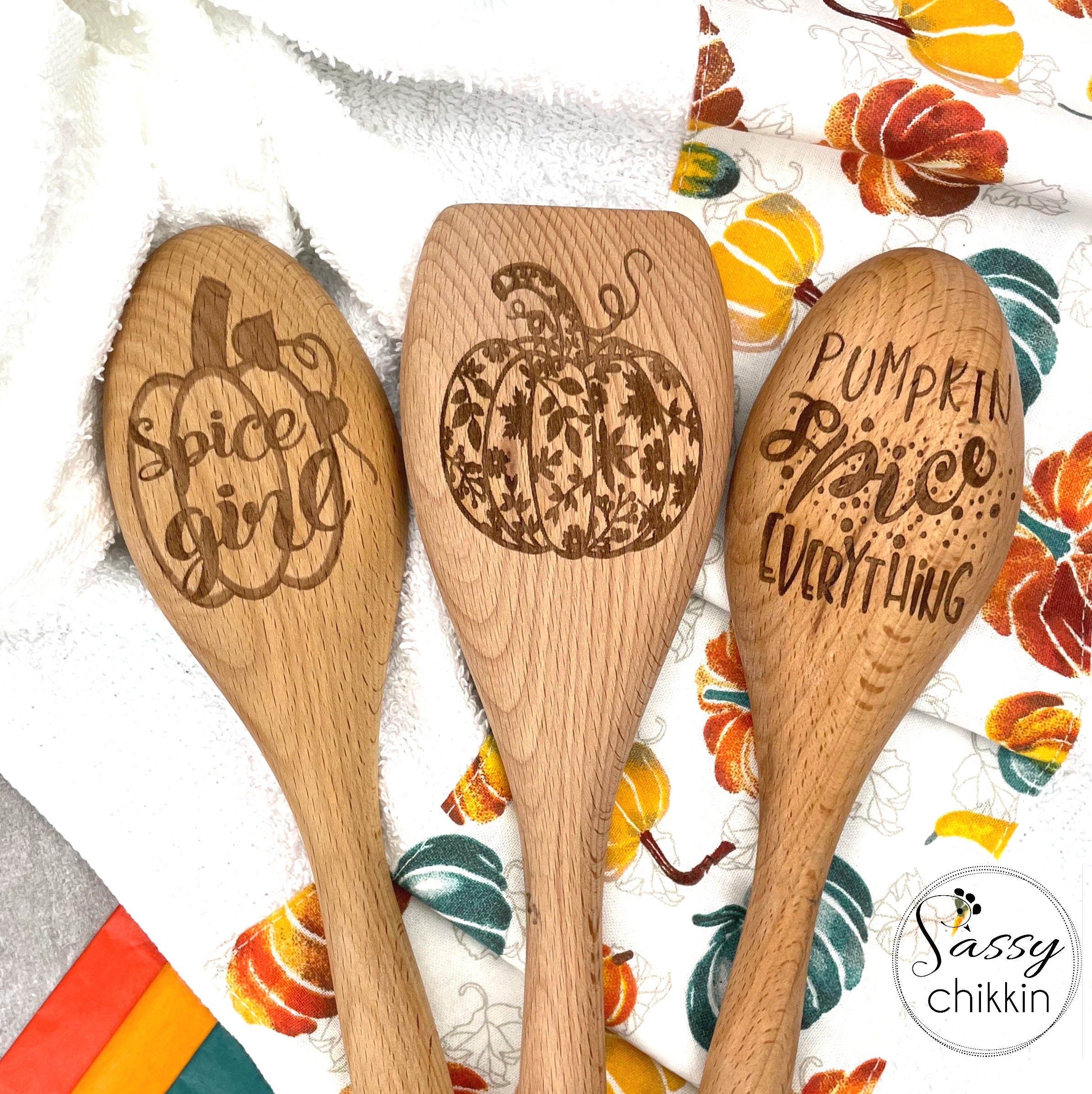 Pumpkin Spice Girl Wooden Spoon, Pumpkin Season Kit,Ultimate Pumpkin Spice Gift image 0