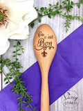 Ca C'est Bon Cajun Cooking Spoon, French Cooking Wooden Spoon, Mardi Gras Gift image 0