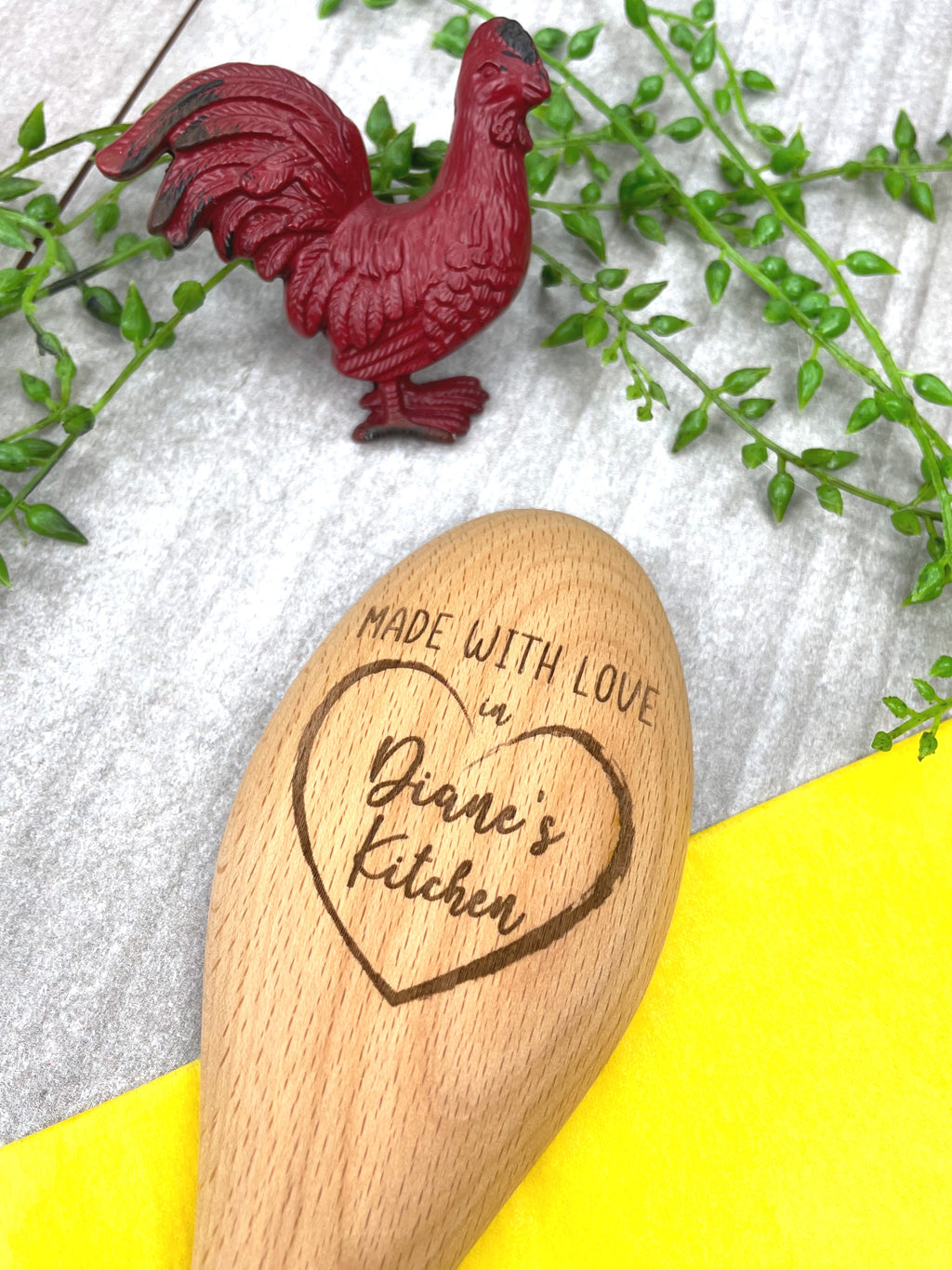 Made With Love Personalized Wooden Spoon, Personalized Gift for Mom, Dad image 1