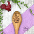 World's Okayest Cook Wooden Spoon, Funny Cooking Gift, Snarky Sarcastic Gift image 0