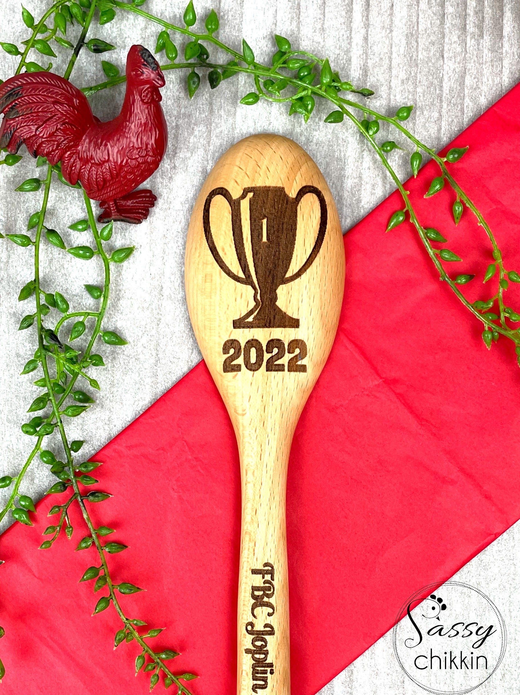 Cook Off Bake Off Trophy Award First Place spoon for Chili or baking competition image 4