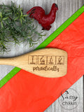 I Cook Periodically Science Teacher Gift, Funny Wooden Spoon, Chemistry Periodic image 0