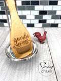 Gumbo Weather Wooden Roux Spoon, Cajun Cooking Utensil & Towel Set, Cajun Gift image 0