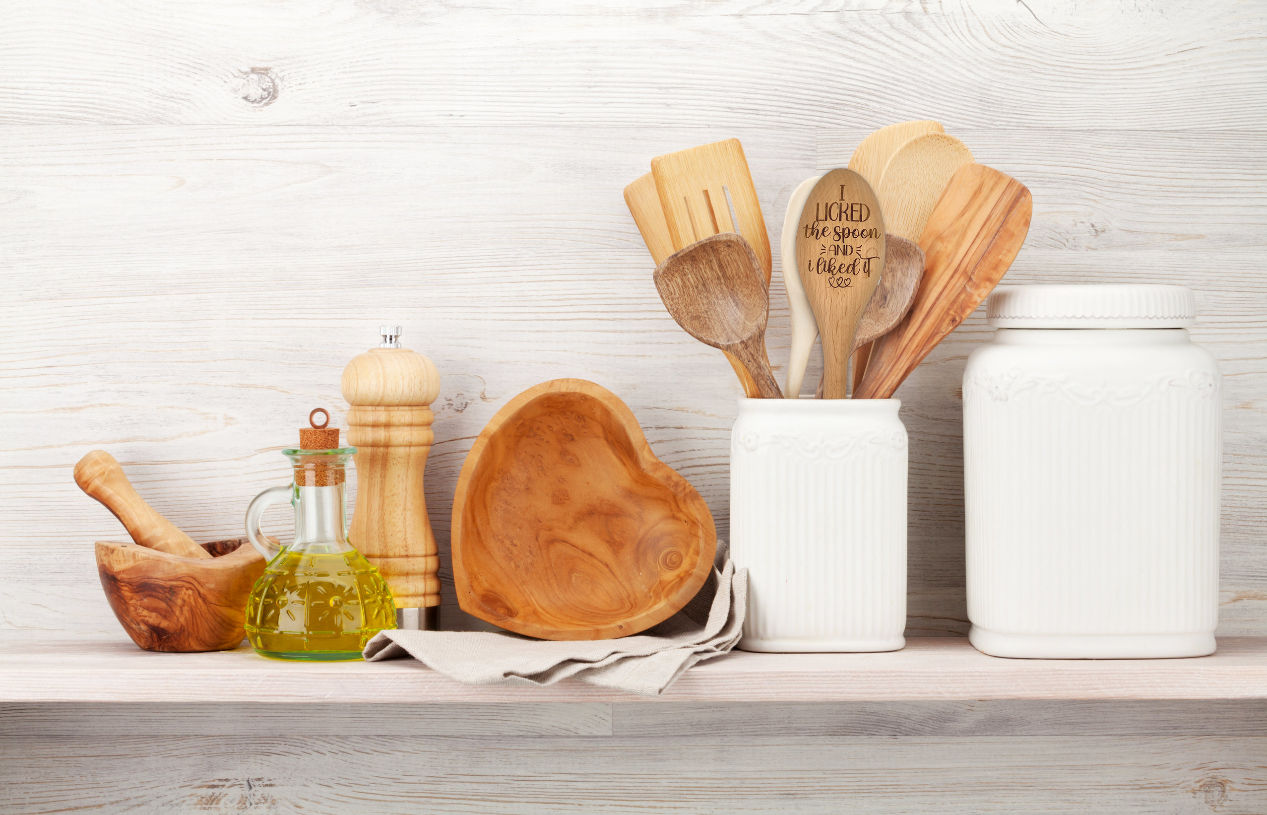 I Licked The Spoon and I Liked It Funny Wooden Spoon, Laser Engraved Design image 1