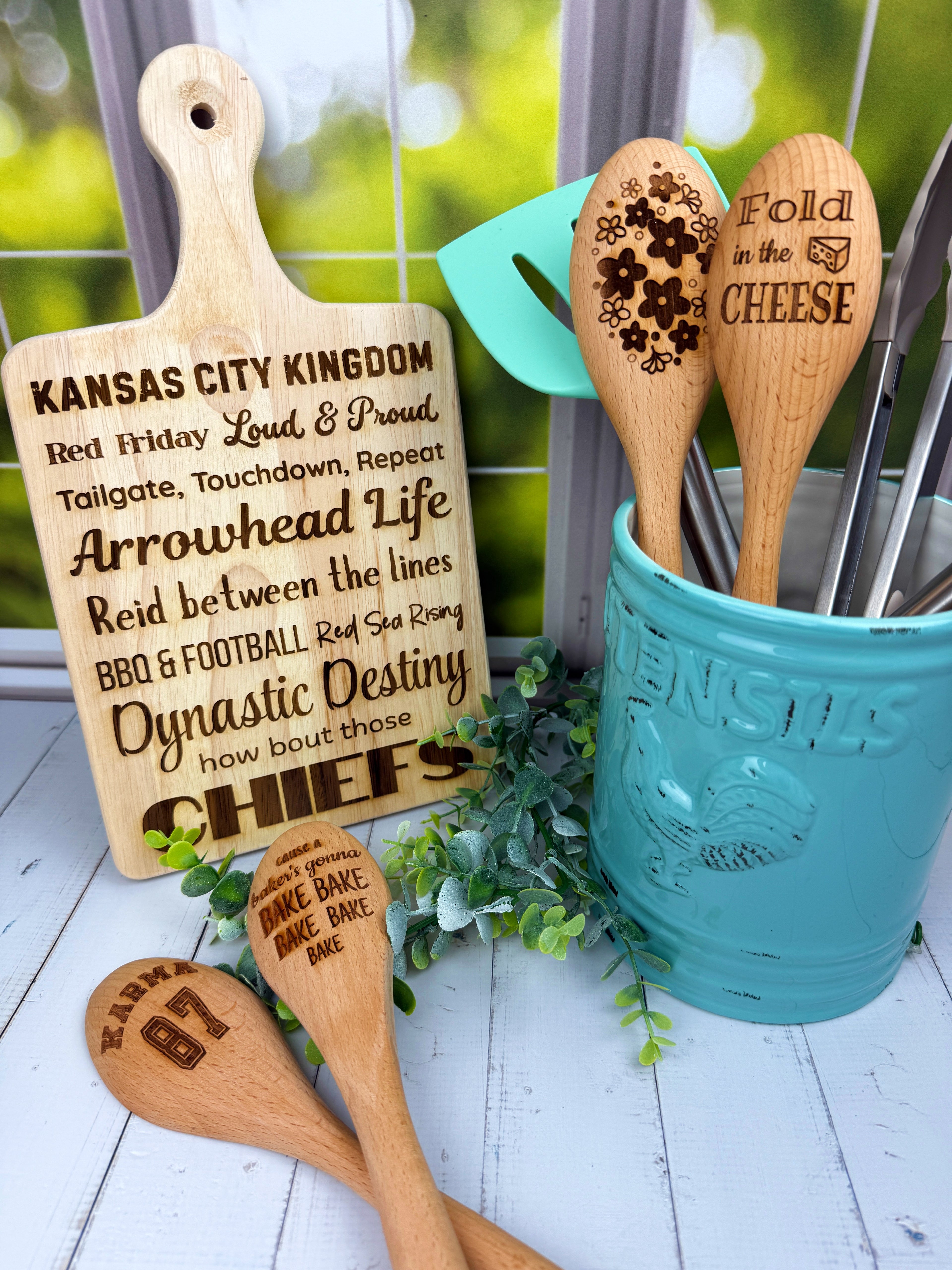Karma 87 or Bakers Gonna Bake Wooden Cooking Spoon