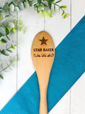 Star Baker Wooden Spoon, Personalized Baking Spoon for Great Brit Baking Show Fans, Bake Off Award Prize